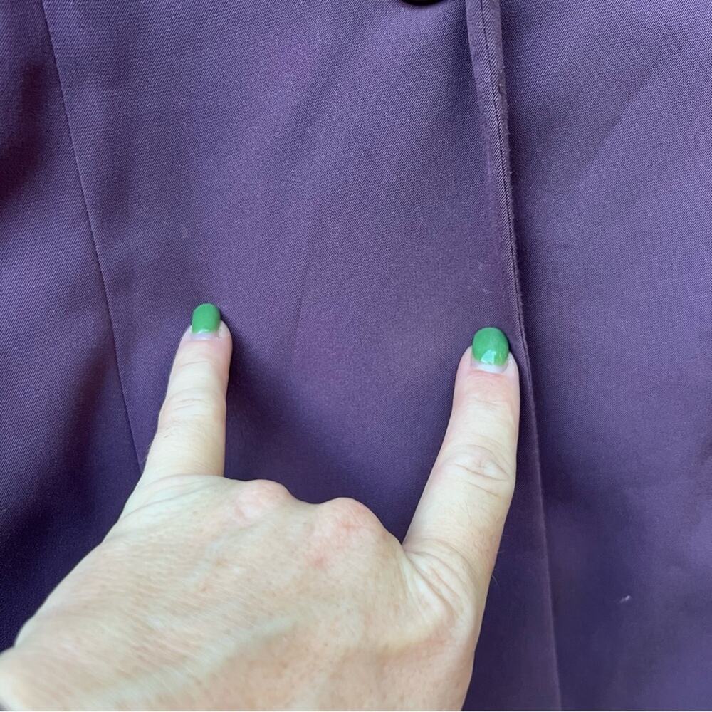 Torrid Drape Front Blazer Single Button Mauve Pur… - image 6